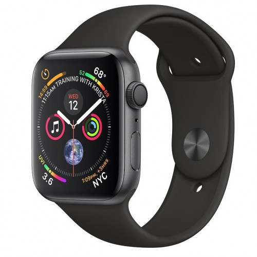 Apple Watch Series 4 GPS 44mm Space Gray Aluminum Case with Black Sport Band (MU6D2GK) б/у